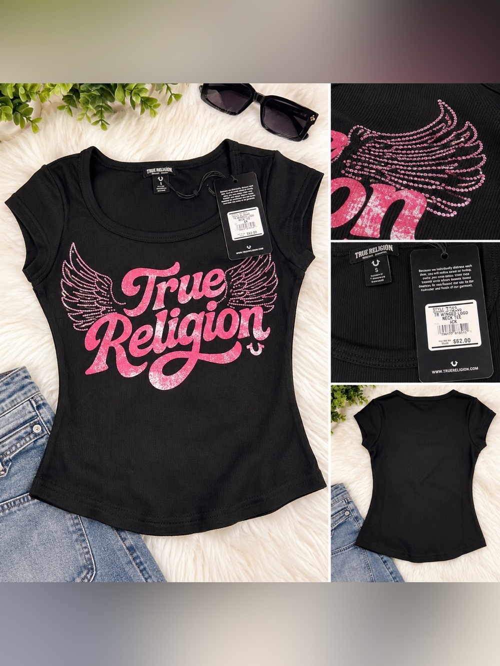 True religion rhinestone shirt